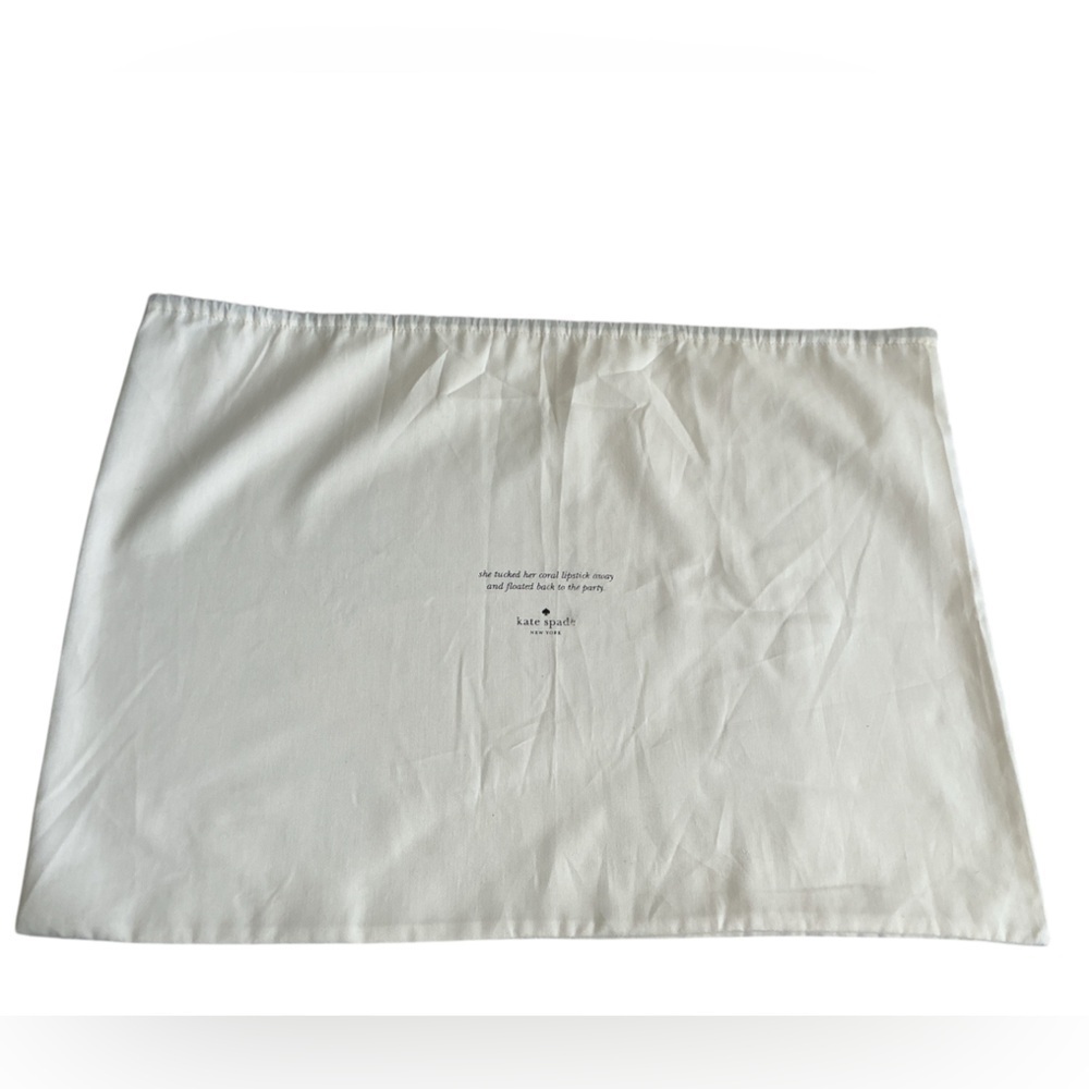 Kate Spade White Drawstring Bag